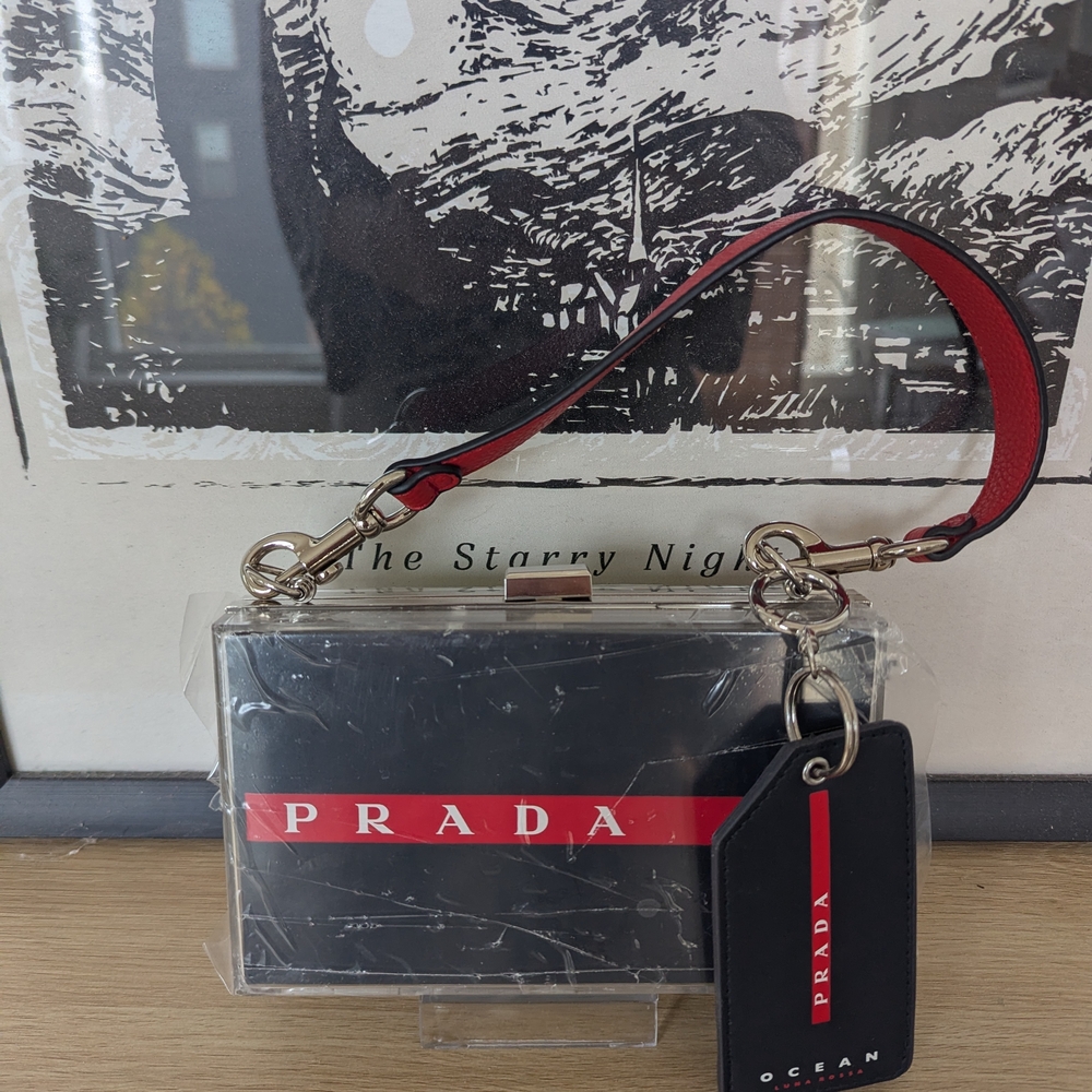 Prada Ocean Lunna Rossa Shoulder Bag